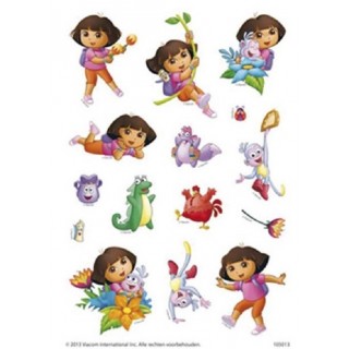 Stickervel 3x Dora stickers
